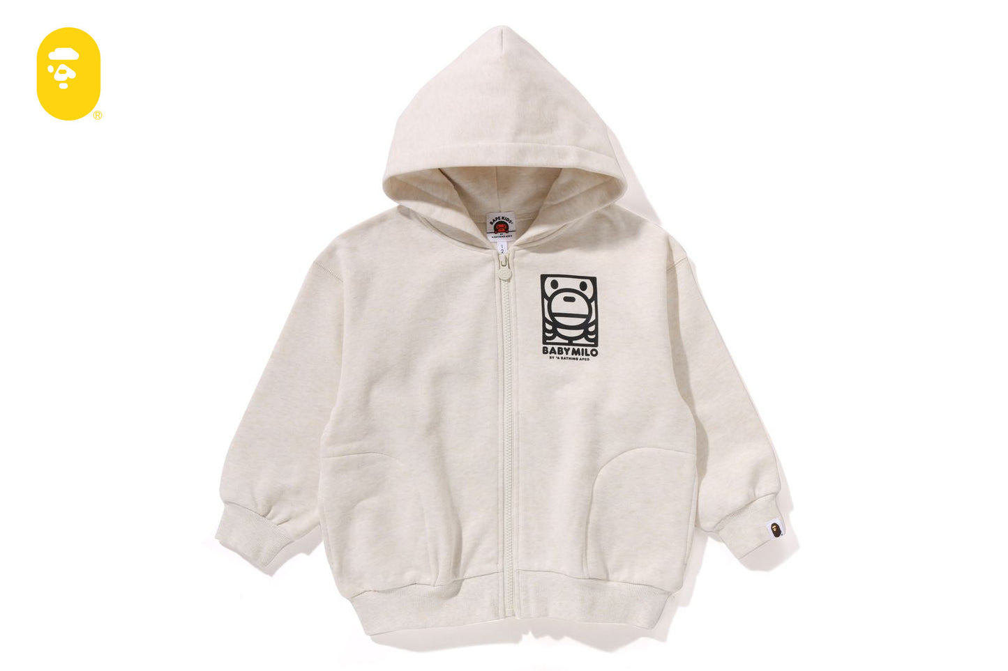 BAPE SQUARE MILO 寬鬆版拉鍊連帽外套