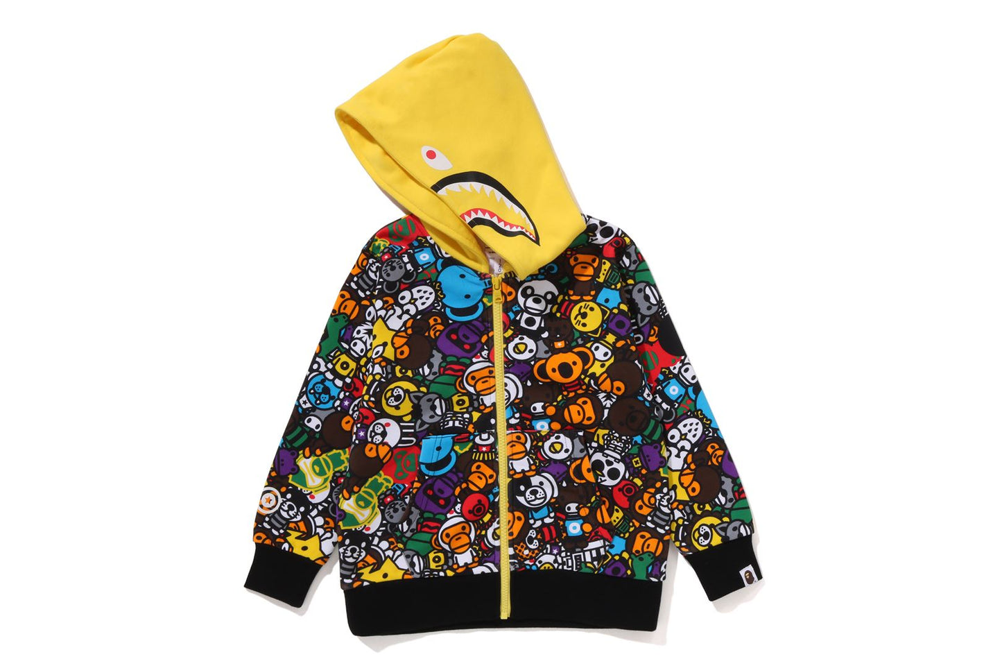 BAPE MILO ALL SAFARI SHARK ZIP HOODIE