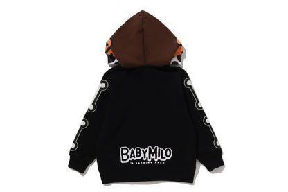 BAPE BABY MILO SKULL ZIP DOUBLE HOODIE
