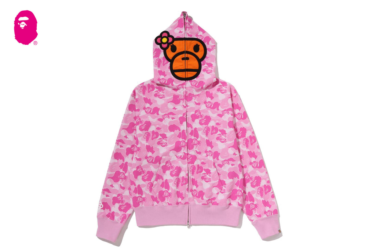 BAPE BABY LISA ABC CAMO 全拉鍊連帽外套