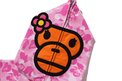 BAPE BABY LISA ABC CAMO 全拉鍊連帽外套