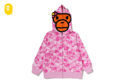 BAPE BABY LISA ABC CAMO ZIP HOODIE