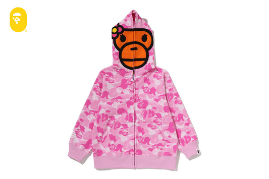 BAPE BABY LISA ABC CAMO ZIP HOODIE