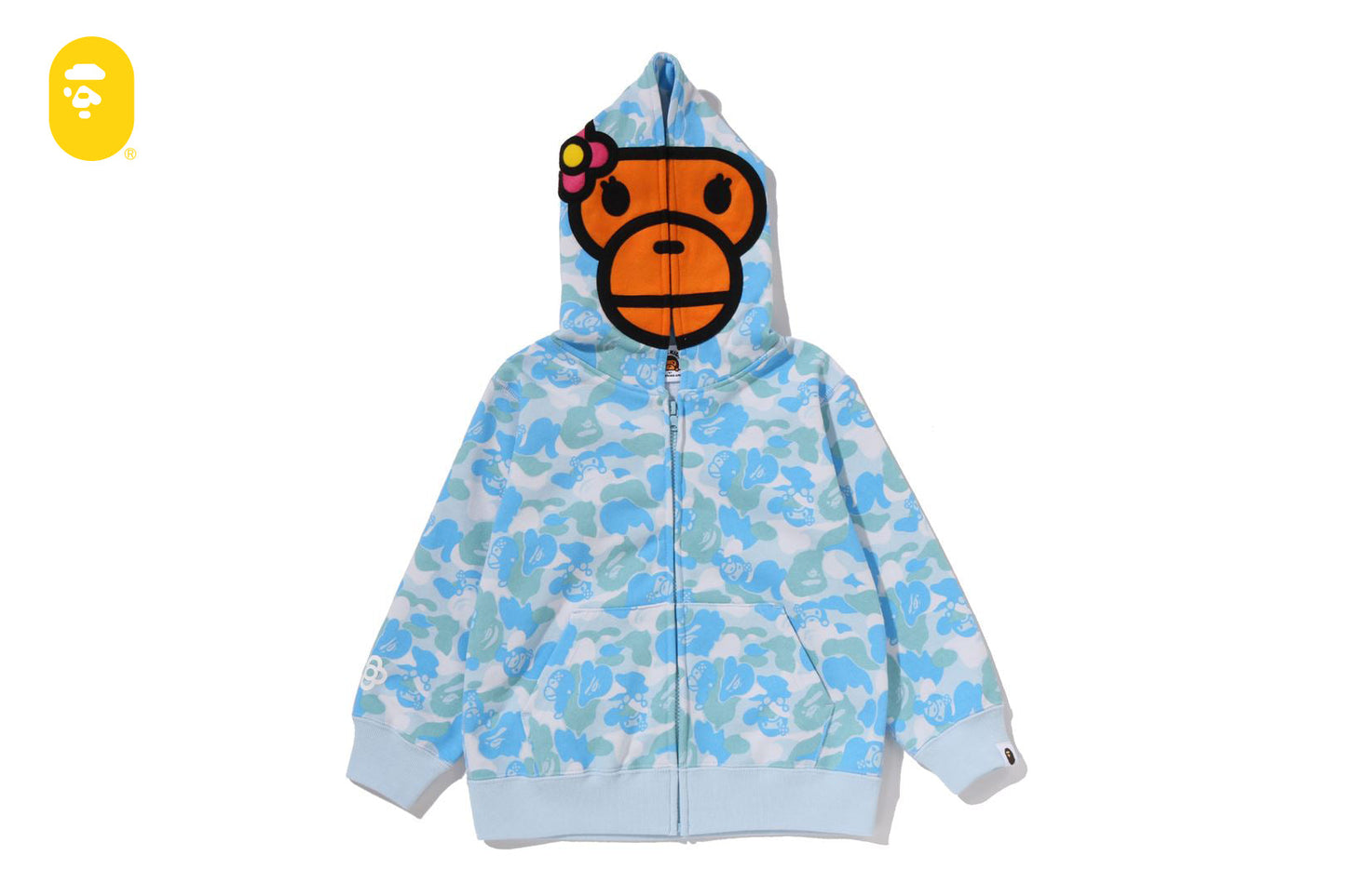 BAPE BABY LISA ABC CAMO ZIP HOODIE