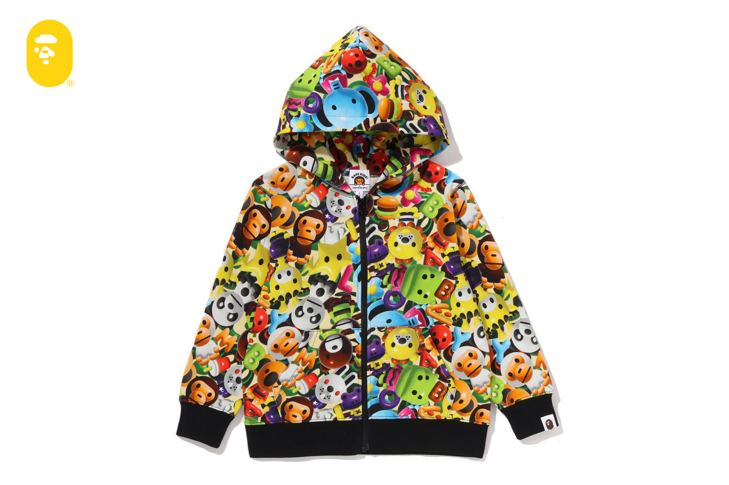 BAPE 3D MILO ALL FRIENDS ZIP HOODIE