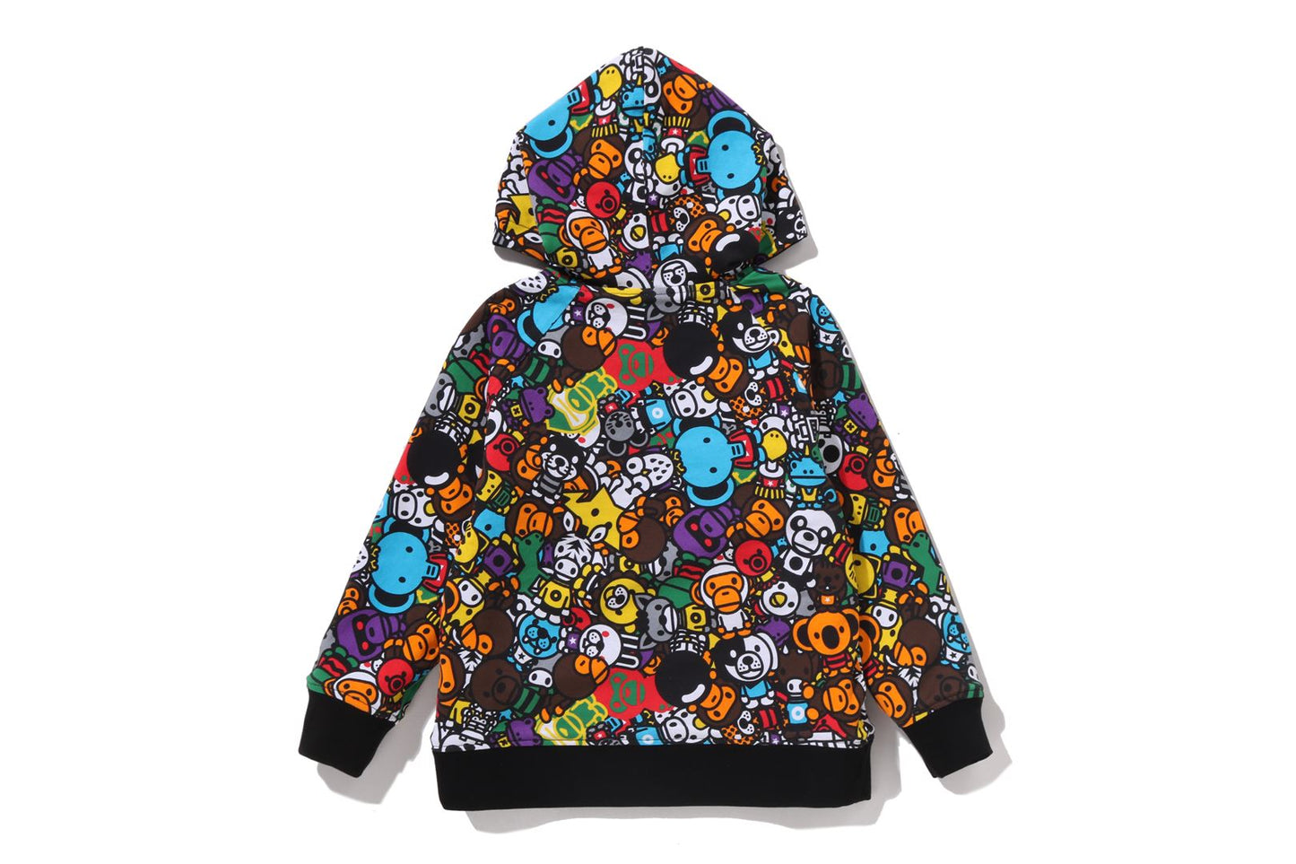 BAPE BABY MILO PATTERN REVERSIBLE ZIP HOODIE