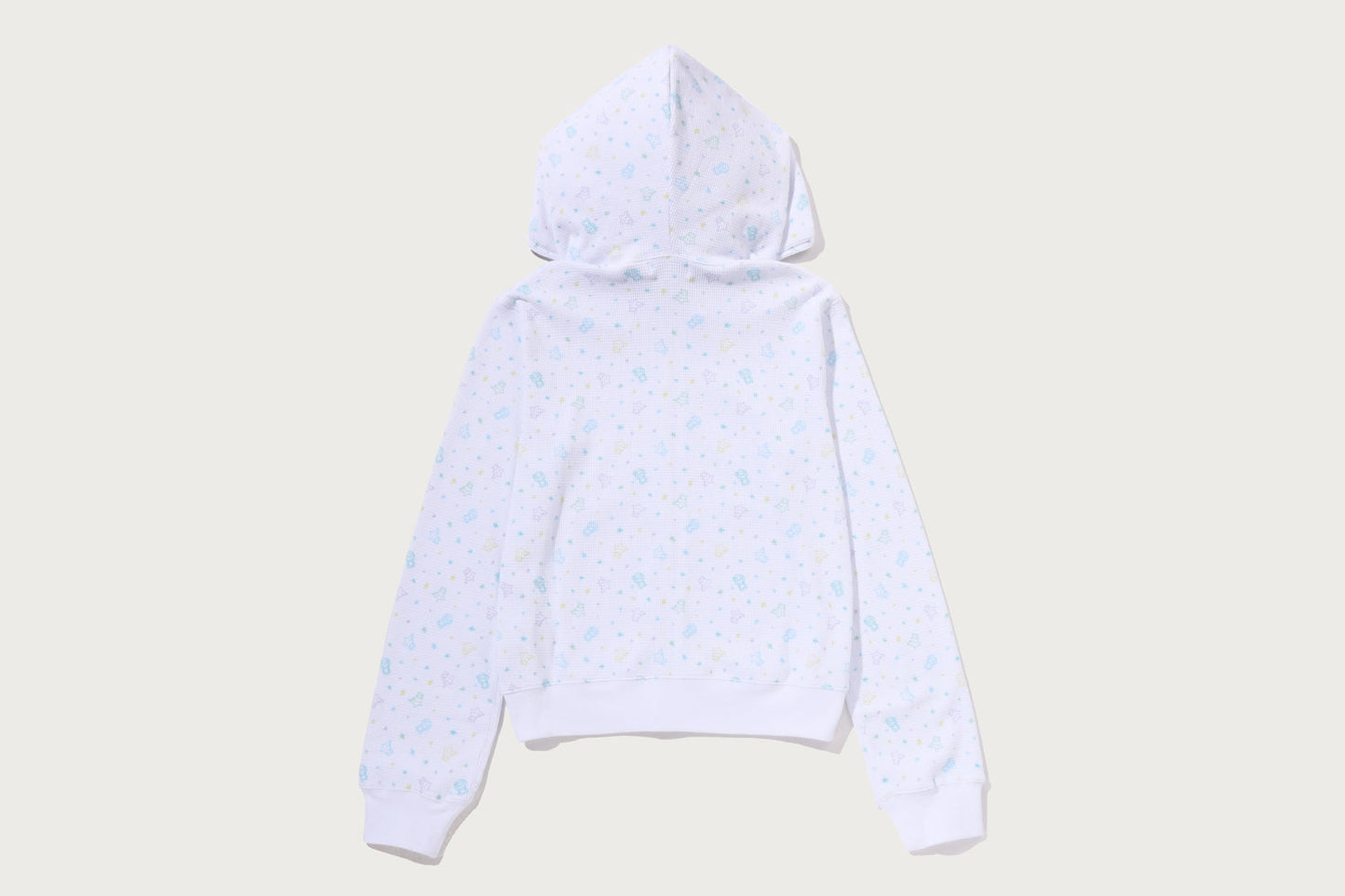 BAPE LISA MILO STA PATTERN ONE POINT FULL ZIP HOODIE