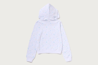 BAPE LISA MILO STA PATTERN ONE POINT FULL ZIP HOODIE