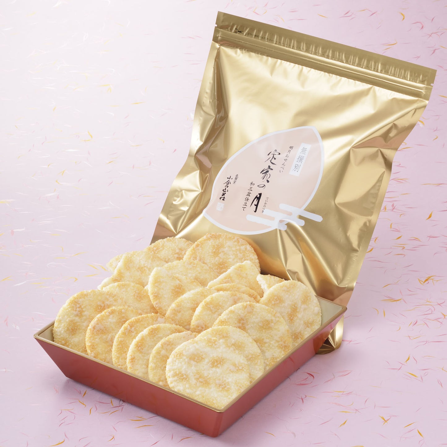 小倉山莊 不分級砂糖裹仙貝 定家之月和三盆風味（250g）