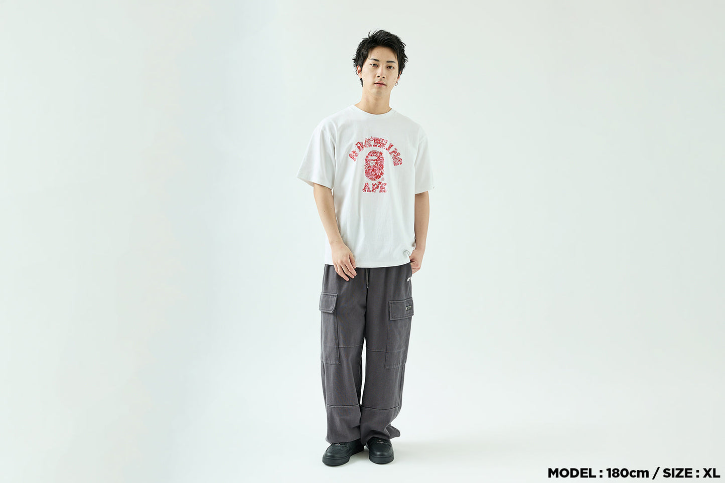 BAPE PALM RESORT CAMO COLLEGE TEE