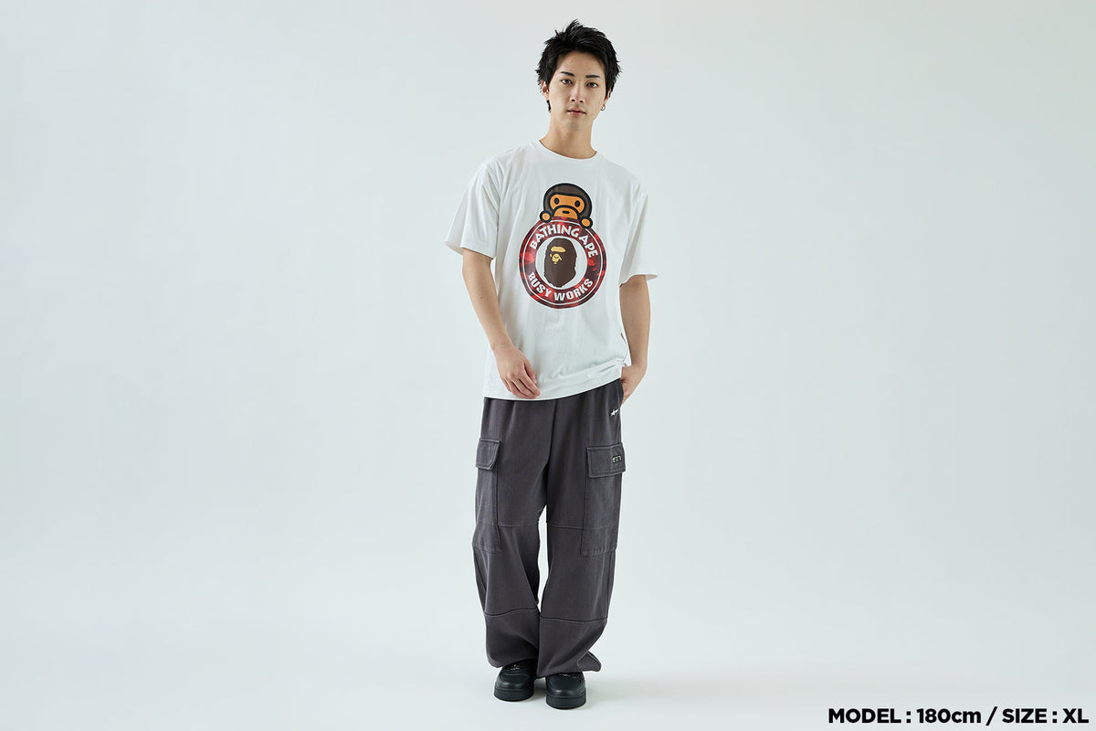 BAPE COLOR CAMO MILO ON BUSY WORKS TEE