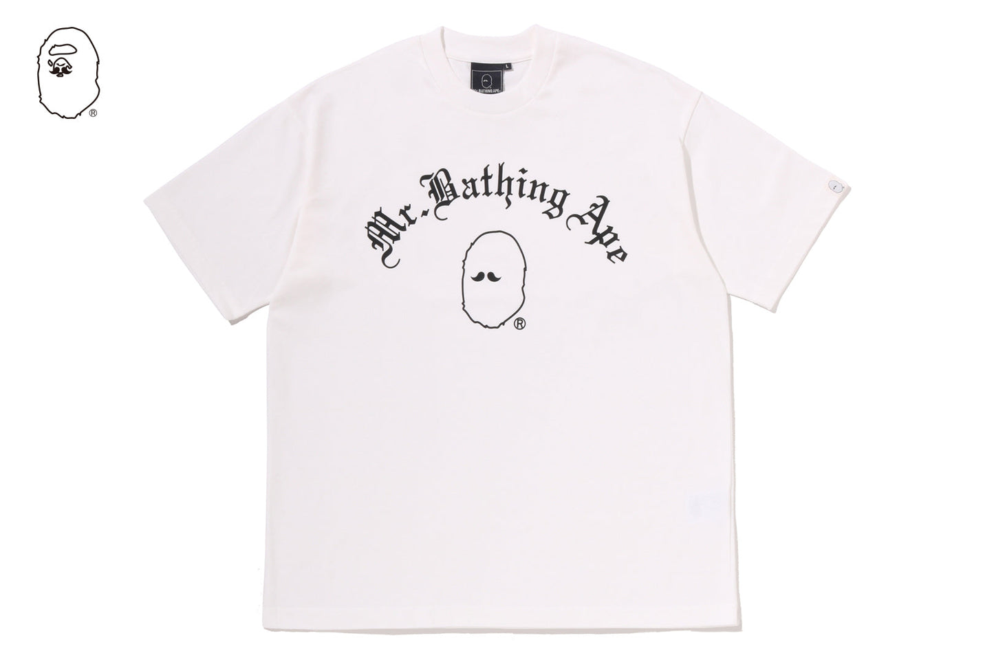 BAPE MR OLDSTYLE ARCH PRINT TEE