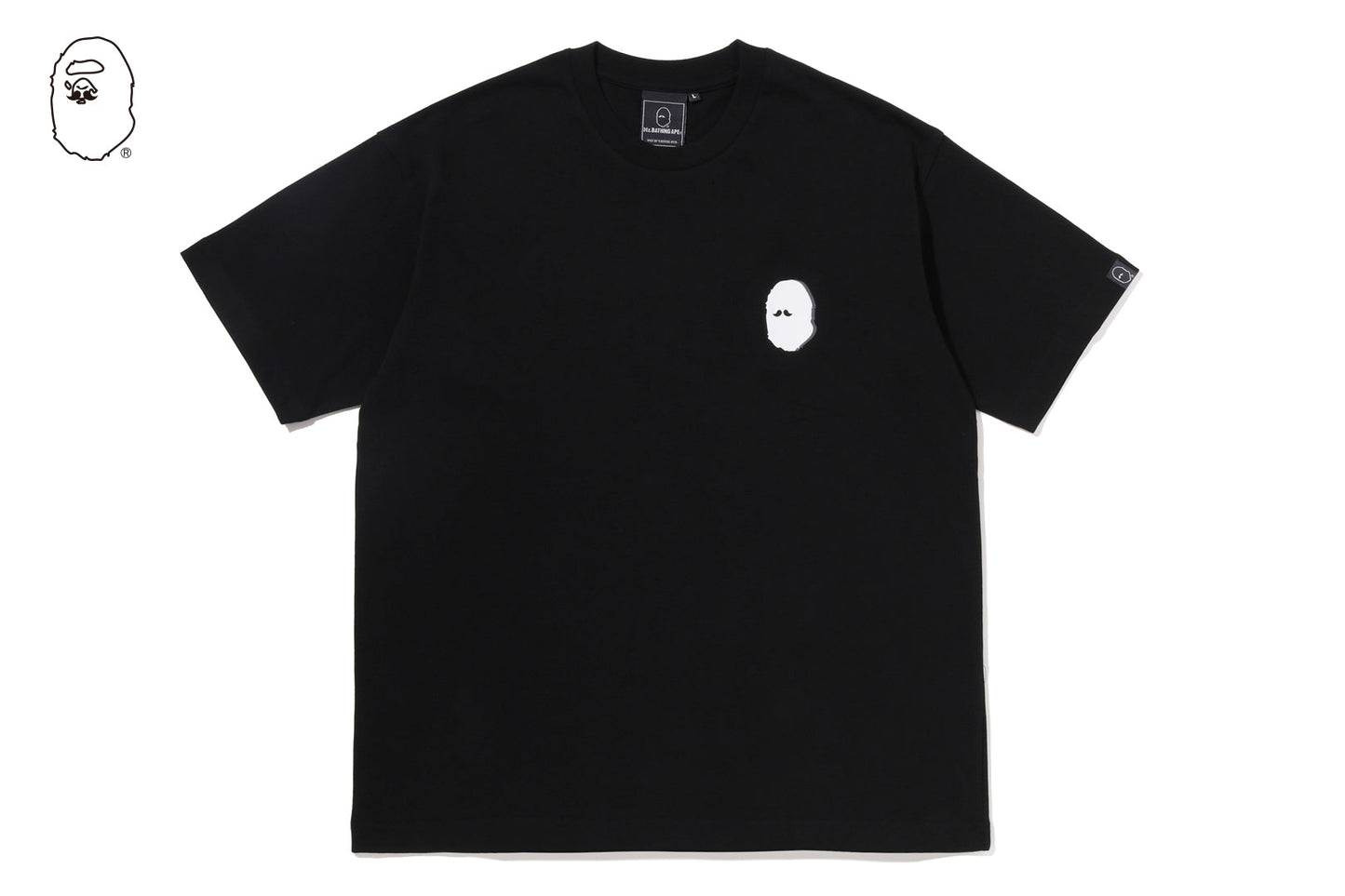BAPE MR HEAD COLLEGE PRINT TEE