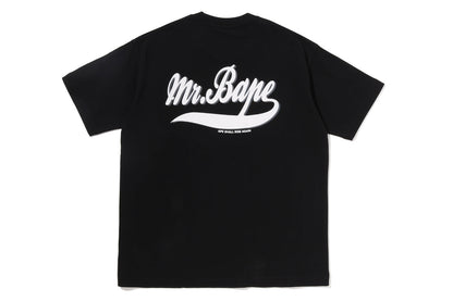 BAPE MR HEAD COLLEGE PRINT TEE