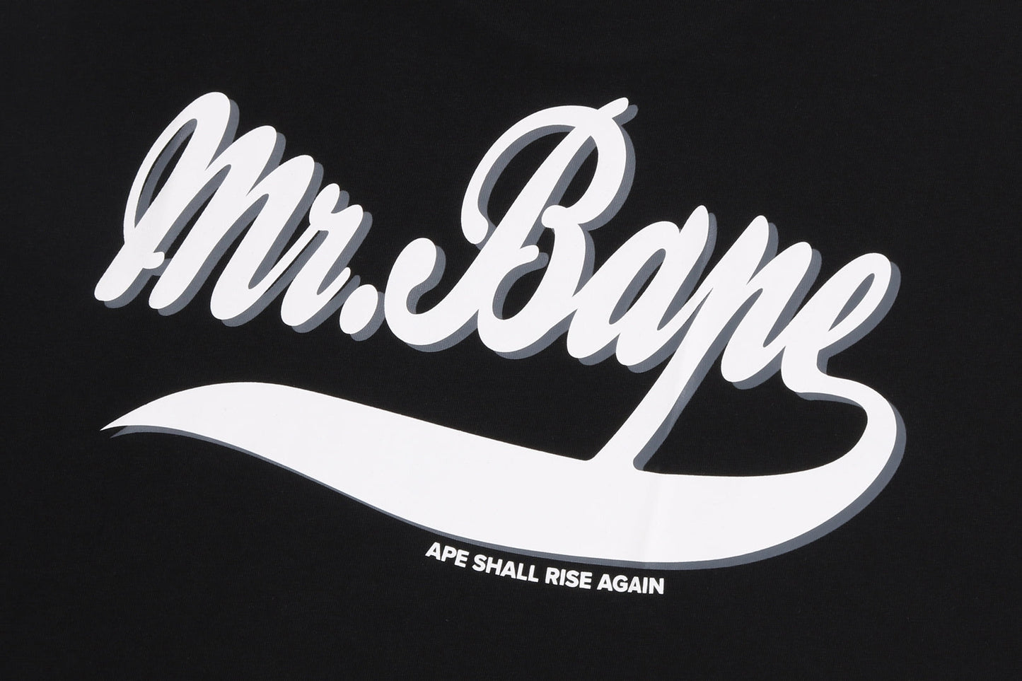 BAPE MR HEAD COLLEGE PRINT TEE