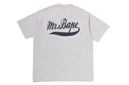 BAPE MR HEAD COLLEGE PRINT TEE