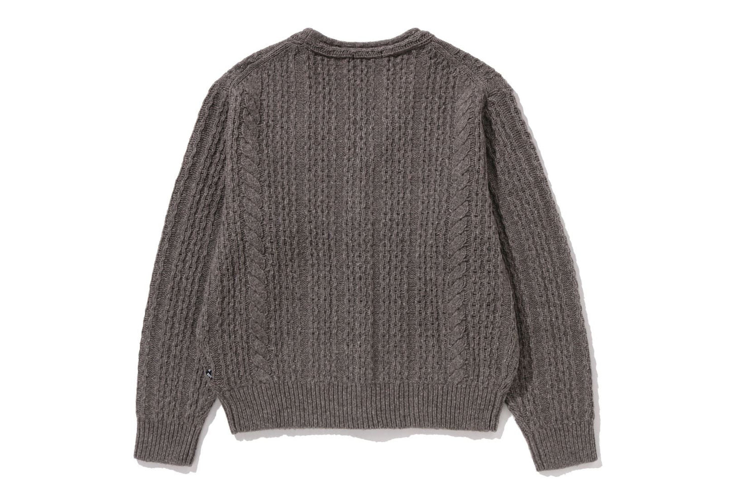 BAPE CABLE SWEATER KNIT CARDIGAN