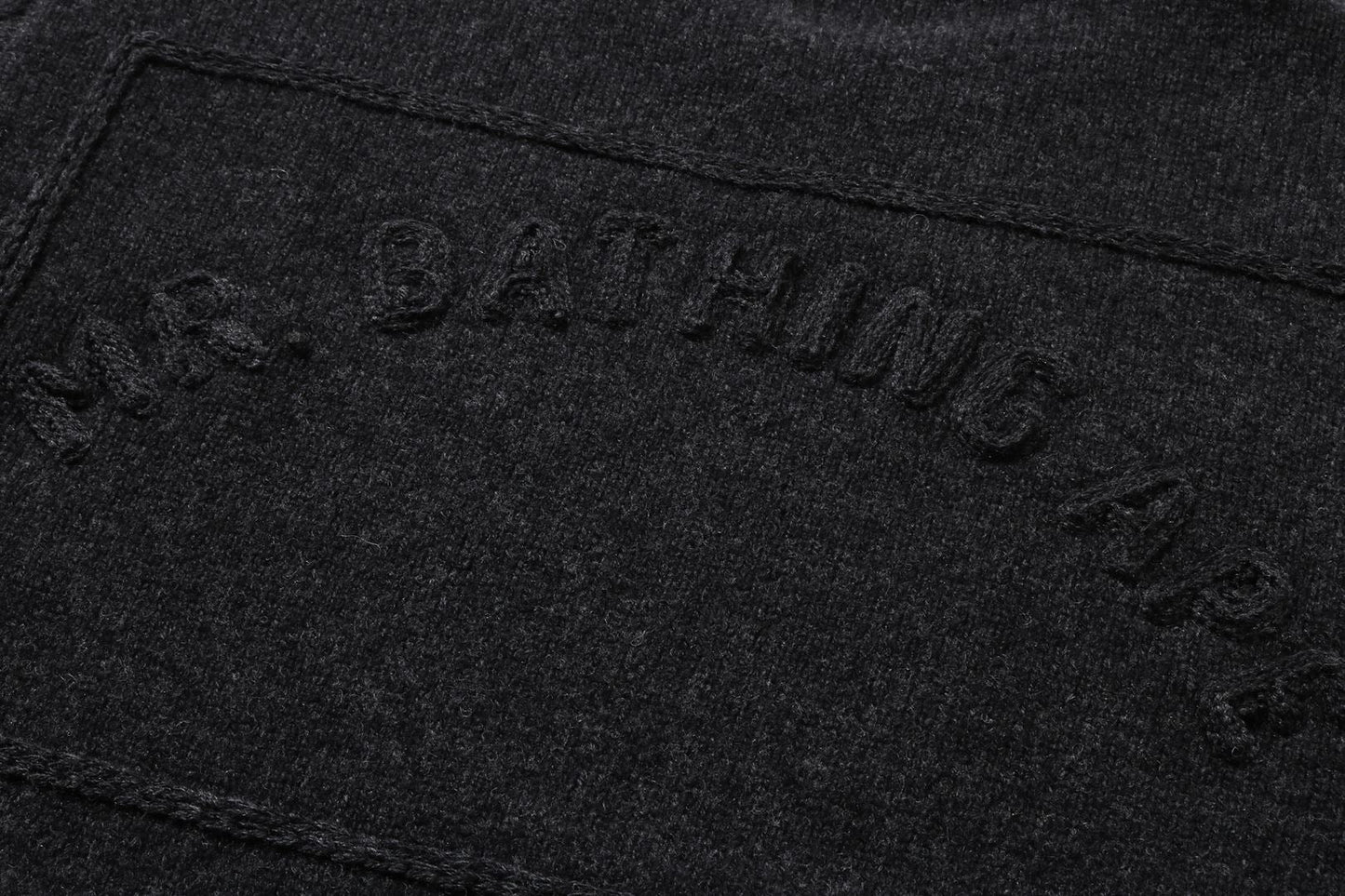 BAPE CHUNKY CABLE WOOL SWEATER