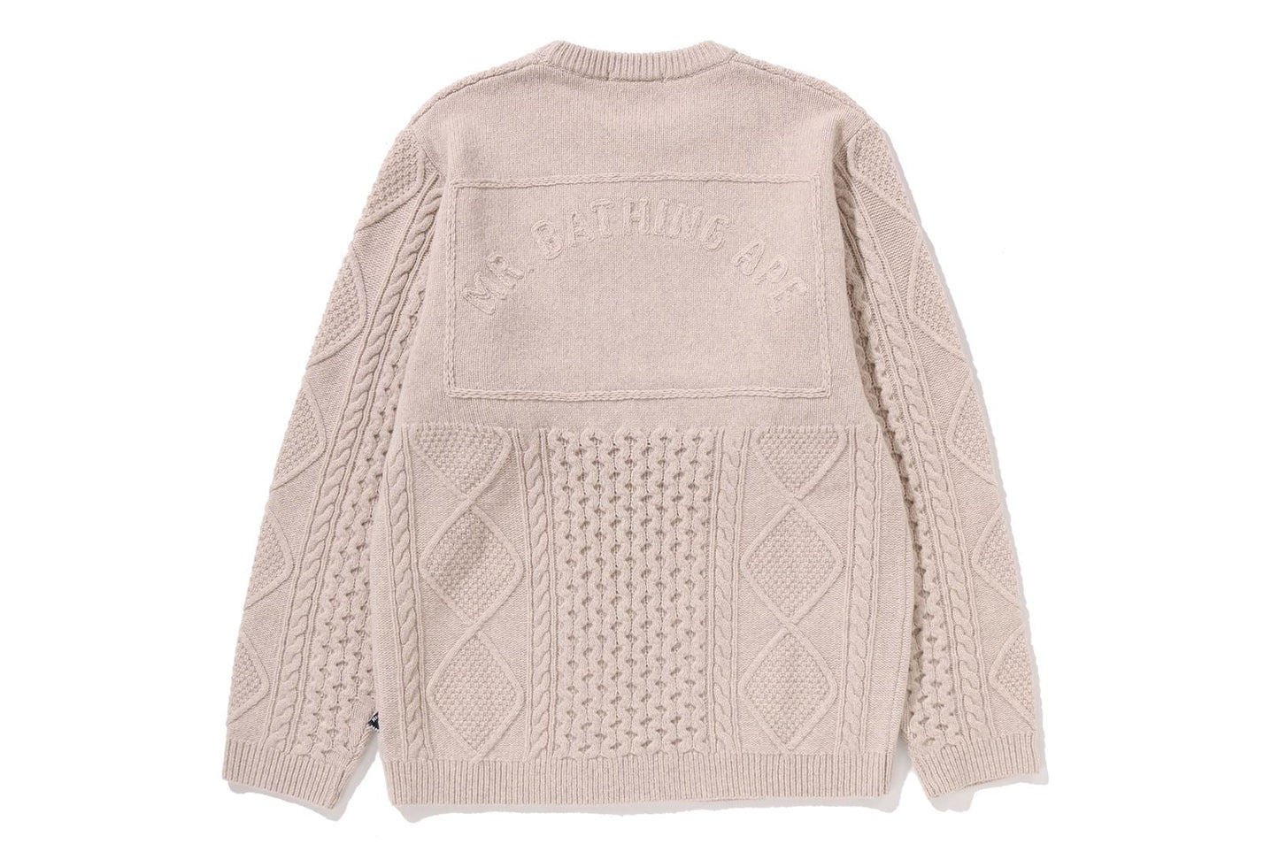 BAPE CHUNKY CABLE WOOL SWEATER