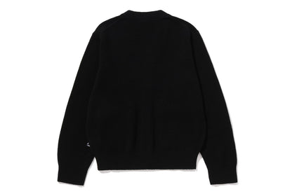 BAPE 毛衣編織電繡開襟外套