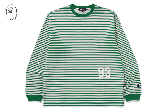 BAPE STRIPE LS PRINT TEE