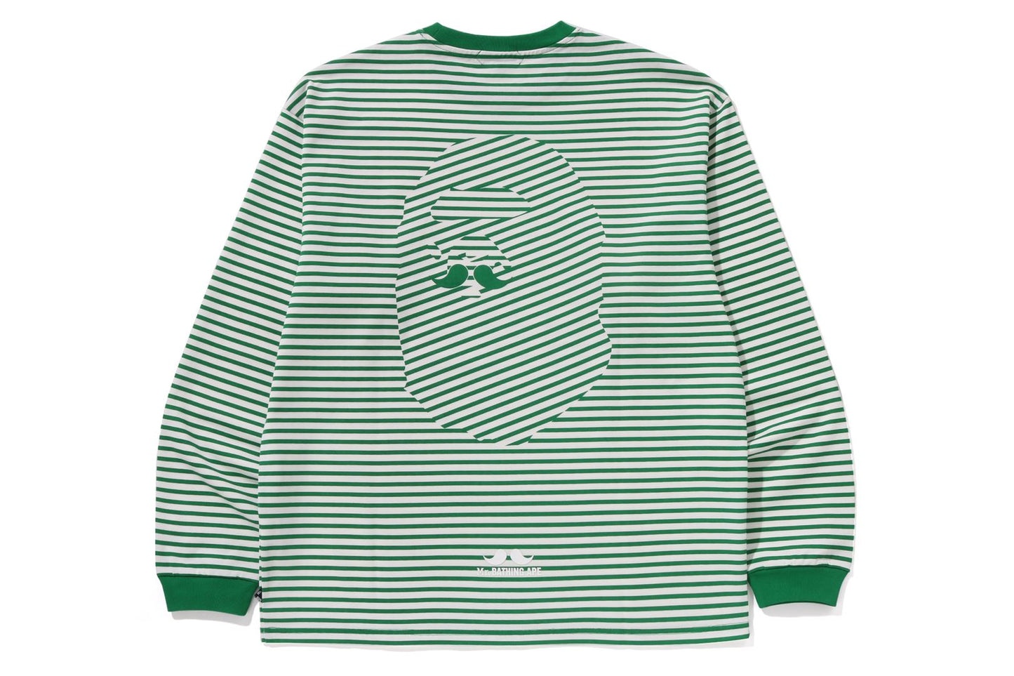 BAPE STRIPE LS PRINT TEE