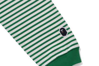 BAPE STRIPE LS PRINT TEE