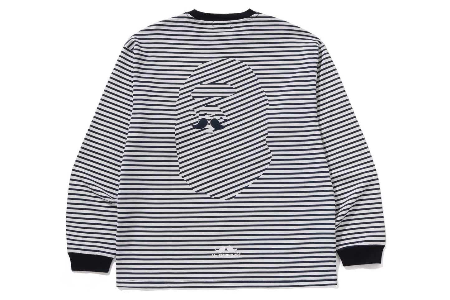 BAPE STRIPE LS PRINT TEE