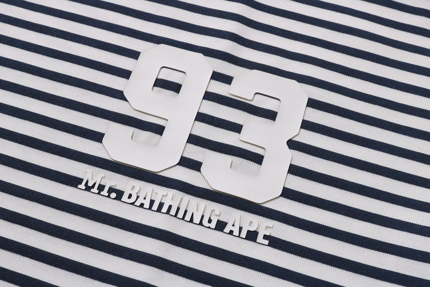BAPE STRIPE LS PRINT TEE