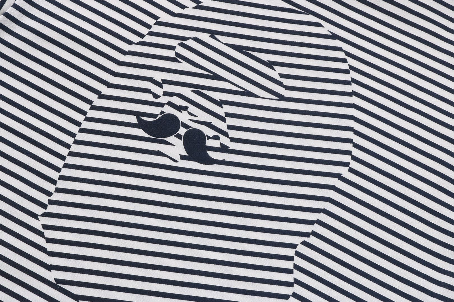 BAPE STRIPE LS PRINT TEE