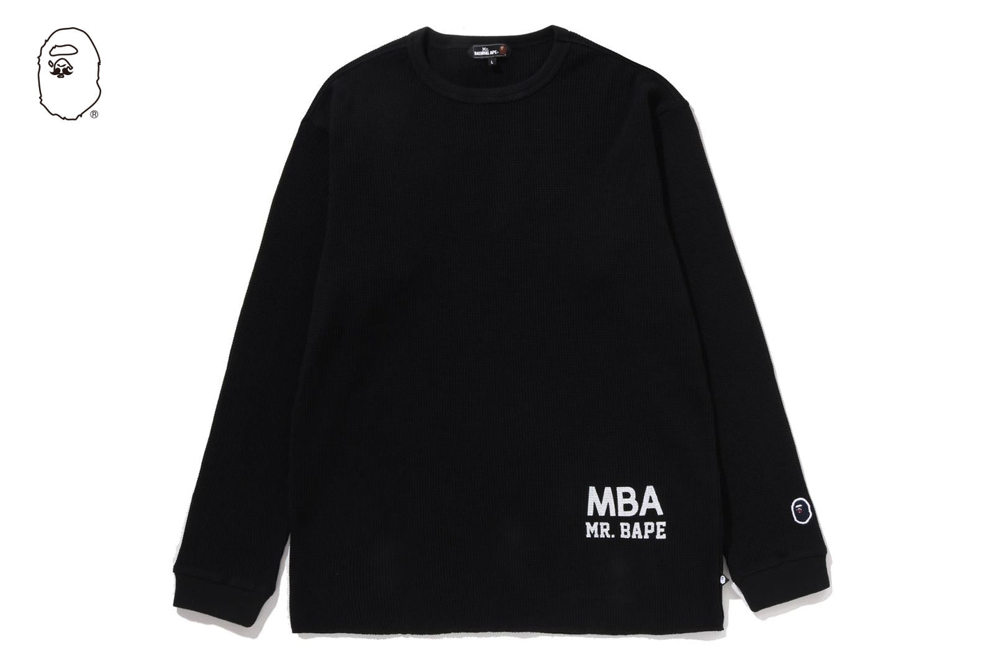 BAPE WAFFLE BASIC LS TEE