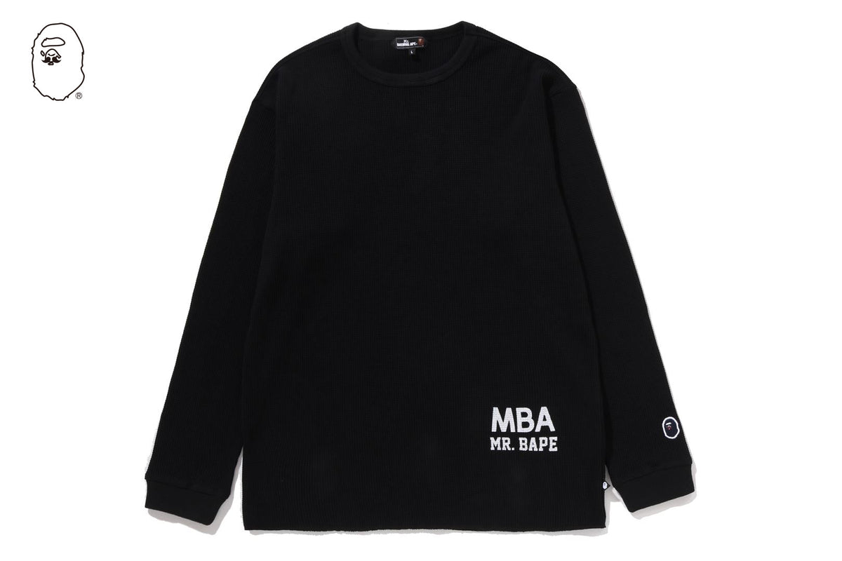 BAPE WAFFLE BASIC LS TEE