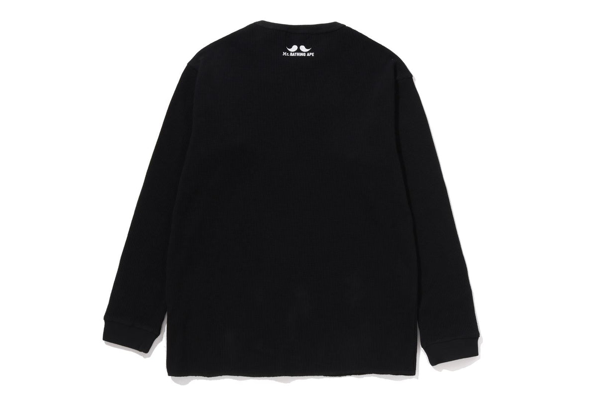 BAPE WAFFLE BASIC LS TEE
