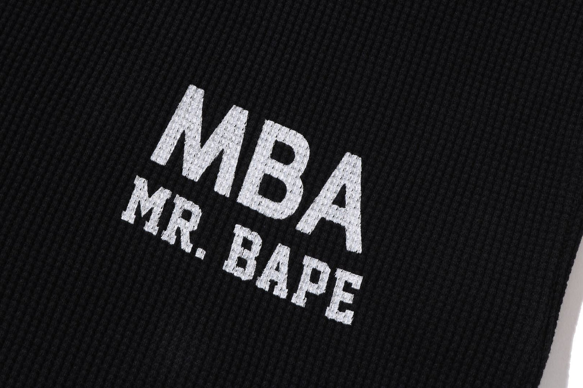 BAPE WAFFLE BASIC LS TEE
