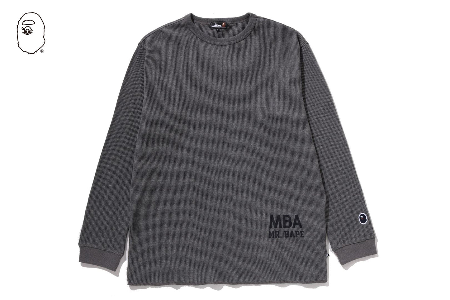 BAPE WAFFLE BASIC LS TEE