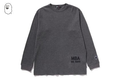 BAPE WAFFLE BASIC LS TEE