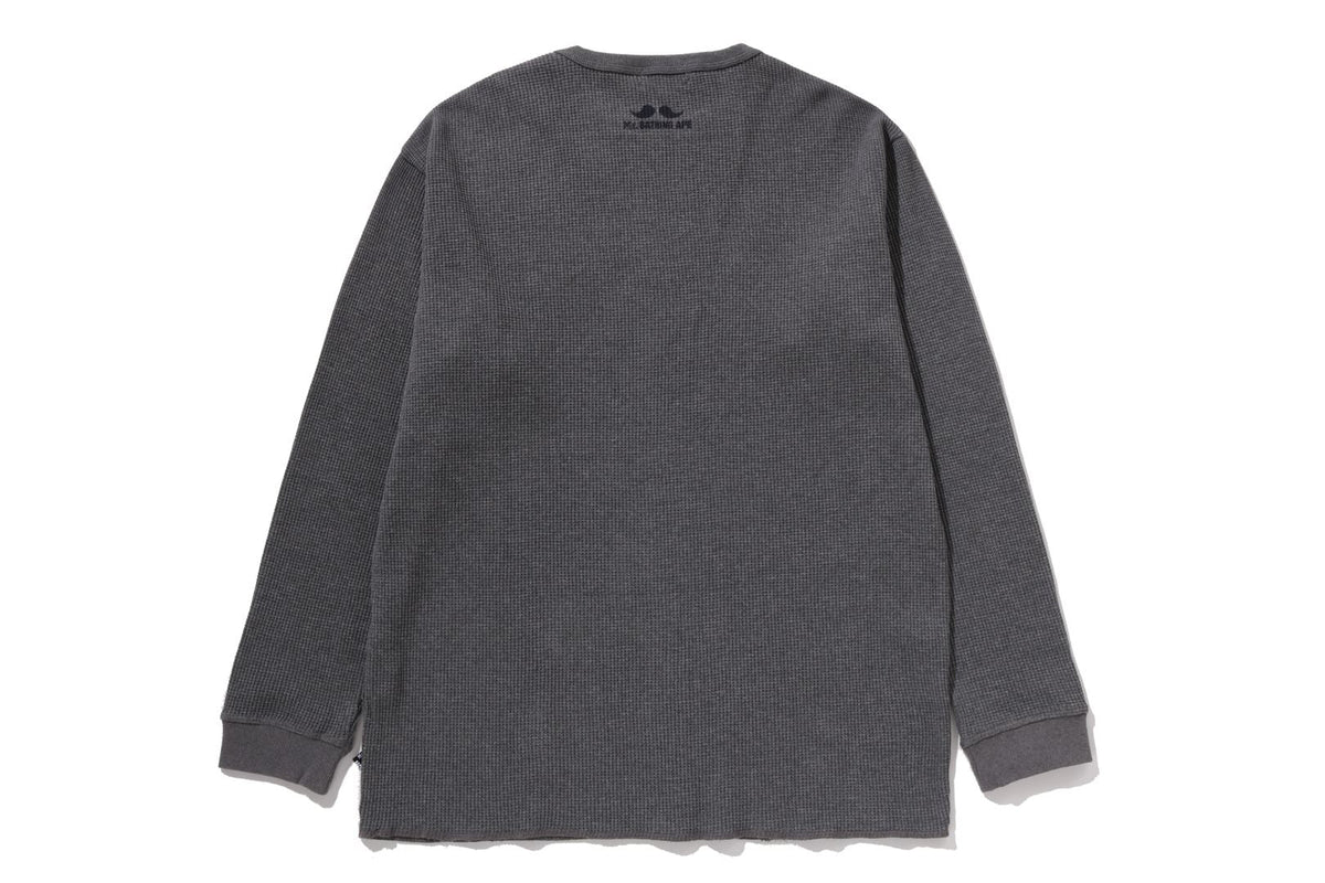 BAPE WAFFLE BASIC LS TEE