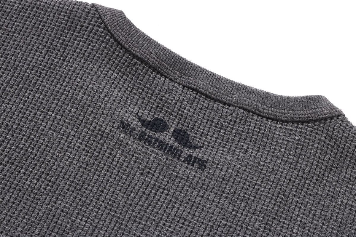 BAPE WAFFLE BASIC LS TEE
