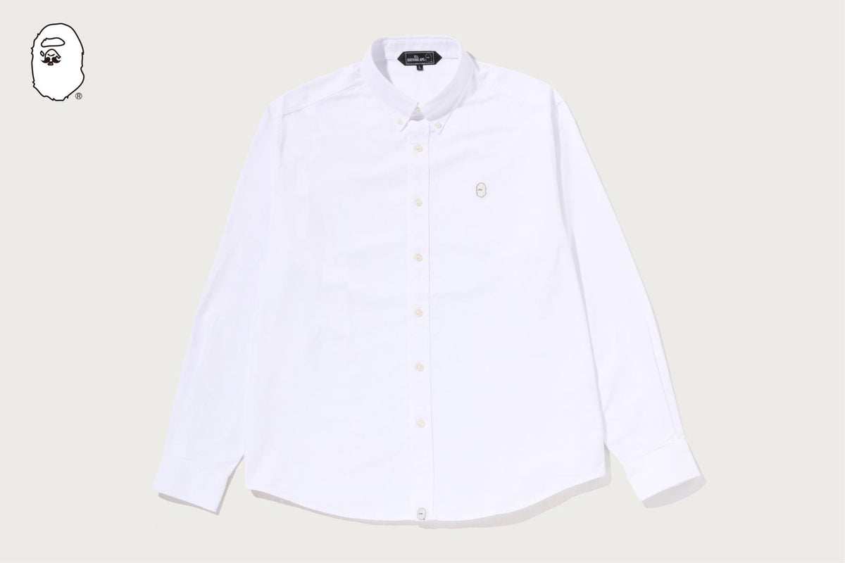 BAPE COTTON OXFORD 長袖襯衫