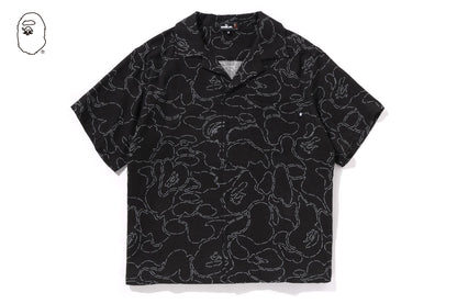 BAPE 印花休閒短袖襯衫