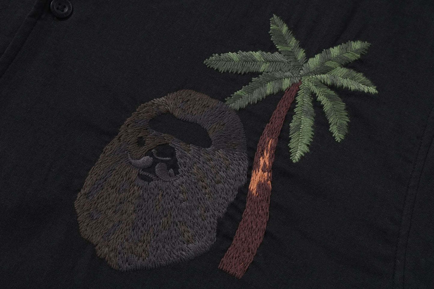 BAPE 刺繡休閒短袖襯衫