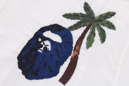 BAPE 刺繡休閒短袖襯衫