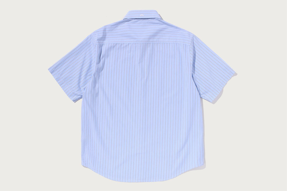 BAPE MULTI STRIPES COTTON POPLIN 短袖襯衫