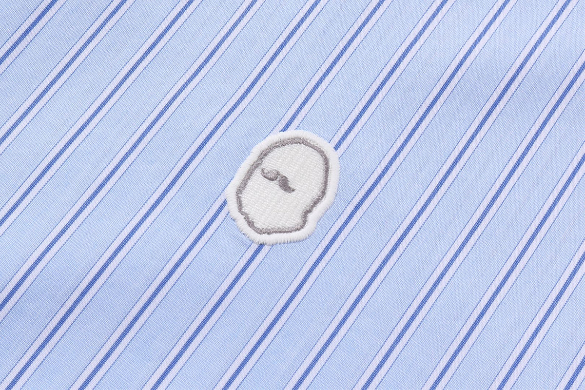 BAPE MULTI STRIPES COTTON POPLIN 短袖襯衫