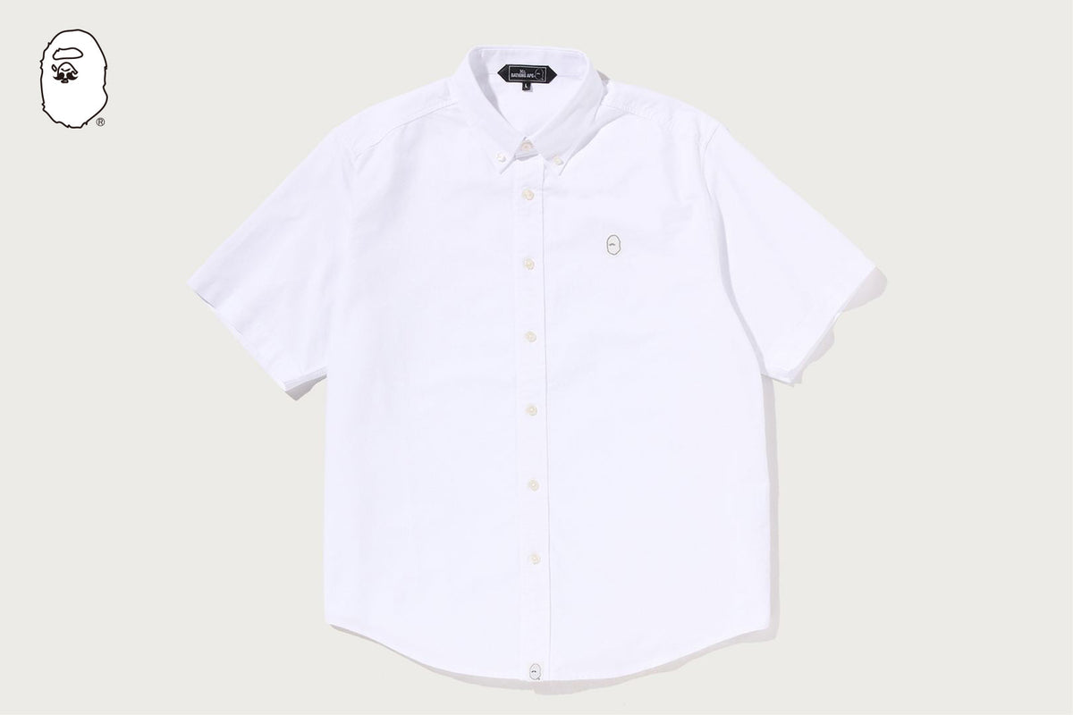 BAPE COTTON OXFORD 短袖襯衫