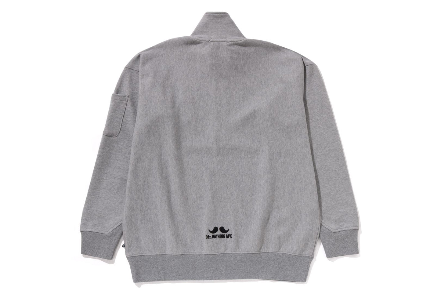 BAPE HALF ZIP PULL OVER SWEAT SHIRT #1