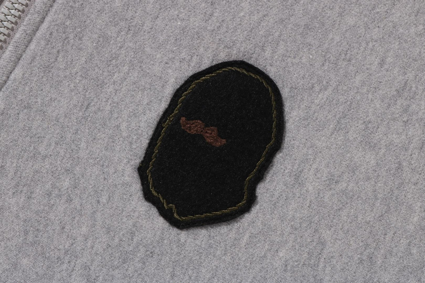 BAPE HALF ZIP PULL OVER SWEAT SHIRT #1