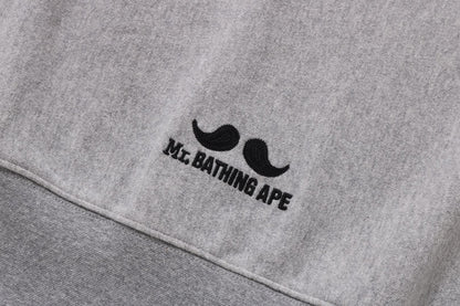 BAPE HALF ZIP PULL OVER SWEAT SHIRT #1