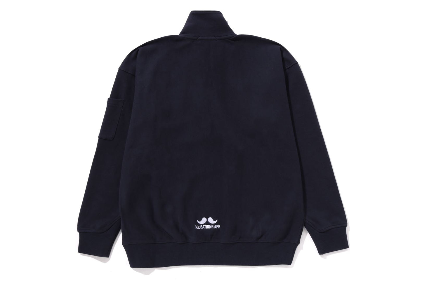 BAPE HALF ZIP PULL OVER SWEAT SHIRT #1