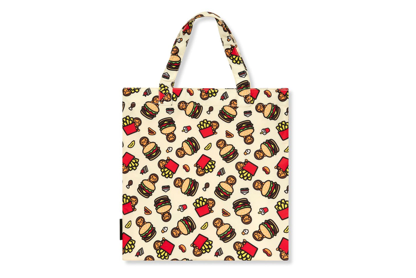 BAPE BABY MILO 毛絨玩具漢堡托特包